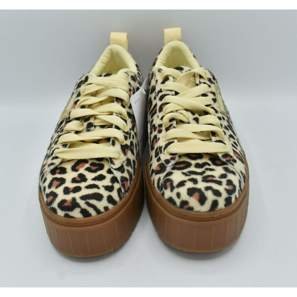 Puma Womens Size 7 Mayze SE Gold Leopard‎ Platform Fashion Sneakers 382910 01 - Picture 7 of 10